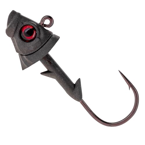 Tungsten Fish Head Jig Heads (Natural / 1/4 Oz)