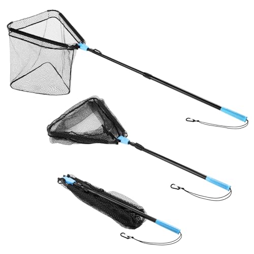 Triangle Fishing Net with Non (60" Full - Floating Net (Telescopic Pole))