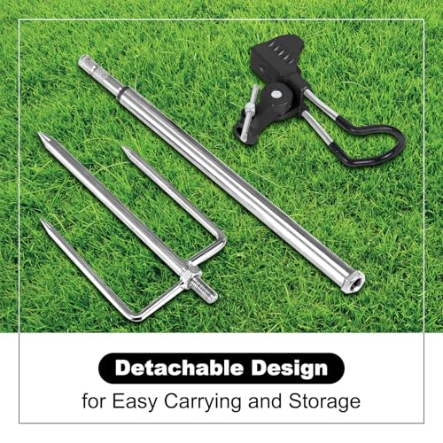 Fishing Rod Holders (Silver and Black)