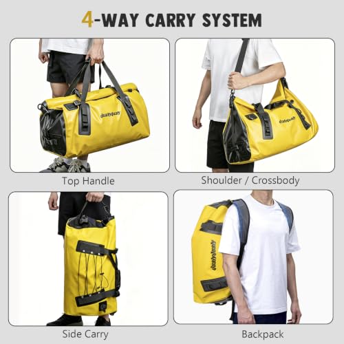 Waterproof Duffel Bag 80L Roll (Yellow / 80L)