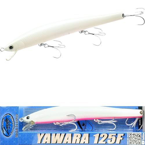 FlashMinnow 125 YAWARA Saltwater Fishing Lure (With Scale / 7711 Super Glow Cherry Berry / 125F)
