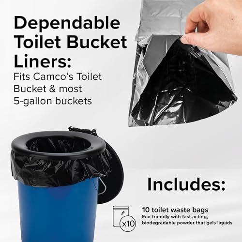 Portable Toilet Bucket with Seat & Lid