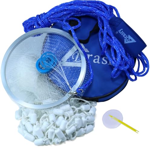 Fishing Cast Net with Aluminum Ring 3 (7 FT Radius)