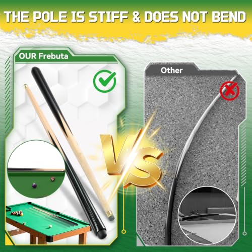 Wooden Short Pool Cue Stick (17.5")
