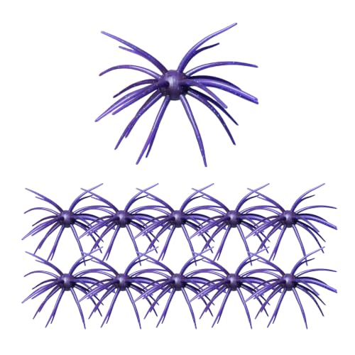 Urchin Baits for Bass Fishing (C-Purple / 4.3in-10pcs)