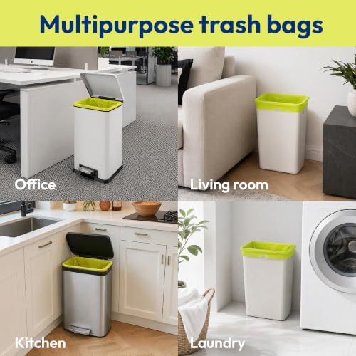 8 Gal 30L 120 Counts Drawstring Bin Liners (1 Count (Pack of 120) / 30l)