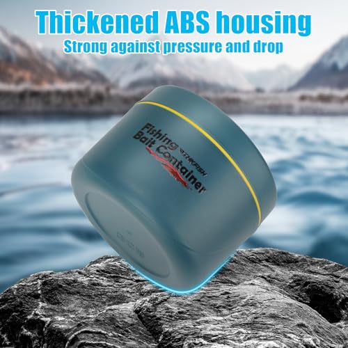 Fishing Bait Container (2PCS-0.6L+0.4L-Blue)