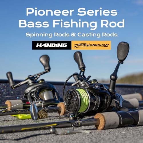 Pioneer Baitcaster Rod 6' Baitcasting Fishing Rods (6' - M - Moderate Fast-2pcs)