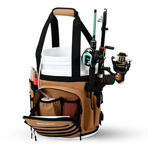 Fishing Bucket Organizer for 5 Gallon Bucket (Khaki)
