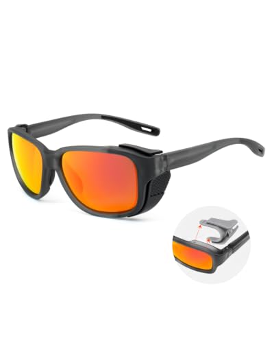 Polarized Sport Sunglasses with Removable Side Shields