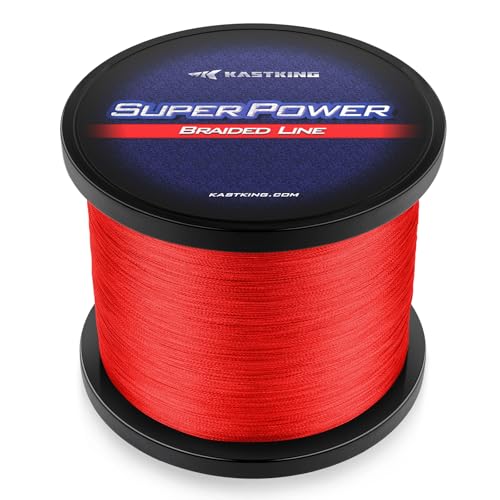 Superpower Braided Fishing Line (X4-Red / 40LB(150 Yds))