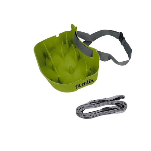 Fly Line Basket Authentic Danish Fisker Design Fishing Stripping Basket Ergonomic Smooth Curved Super Light Line Tangles with Silicone Spike for Line Tray (Green)