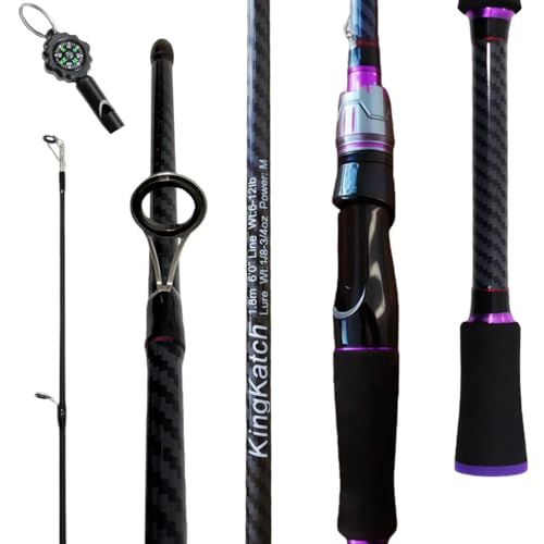 24 Ton Carbon & Fiberglass Spinning (A-Purple- Spinning- 6'0")