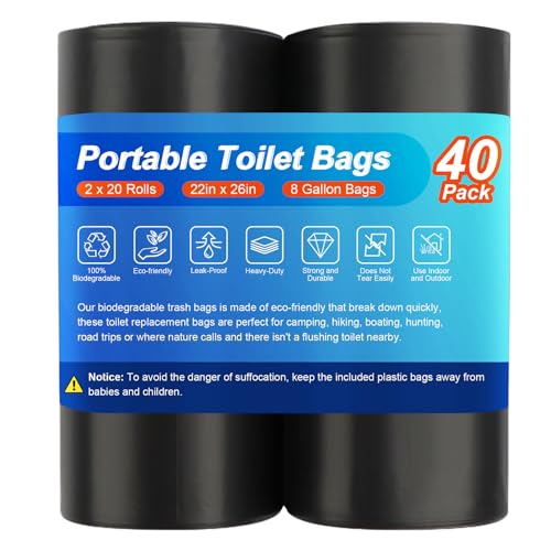 80 Portable Toilet Bags