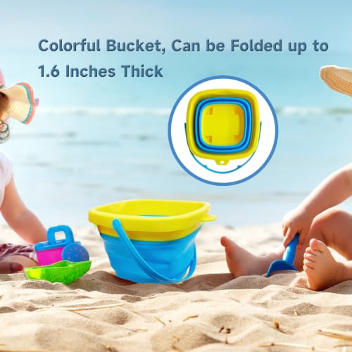 2PCS Fishing Net with Bucket (Red + Yellow)