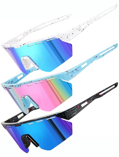 Kids Sunglasses Youth Baseball Sun Glasses for Boys Girls Cycling Sports UV400 Protection Goggles Ages 3