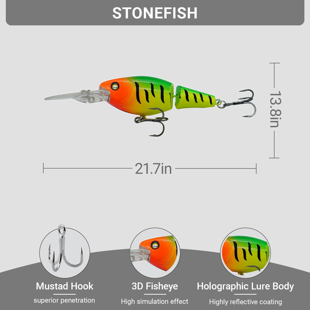 Walleye Fishing Lures (bright)