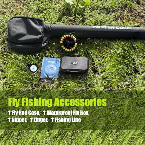Stealth Fly Fishing Rod Combo Starter Kit 9FT 5WT 30T Carbon Fly Rods (9ft 5wt 4 pc)
