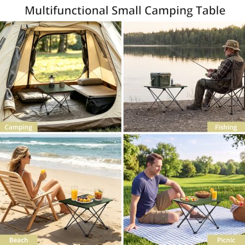 Small Folding Camping Table (Green)
