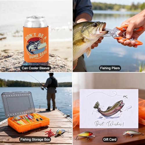 Fishing Gifts for Men Dads Unique (orange)