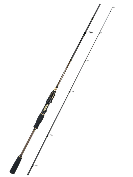 6'6" Casting Fishing Rod (6'6"-Medium-Fast-Black)