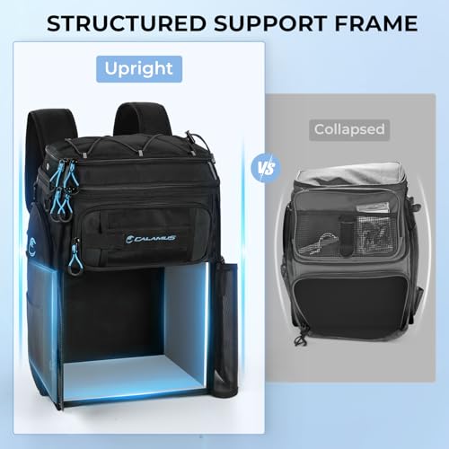 GearMaster Fishing Tackle Backpack with Bait Binder