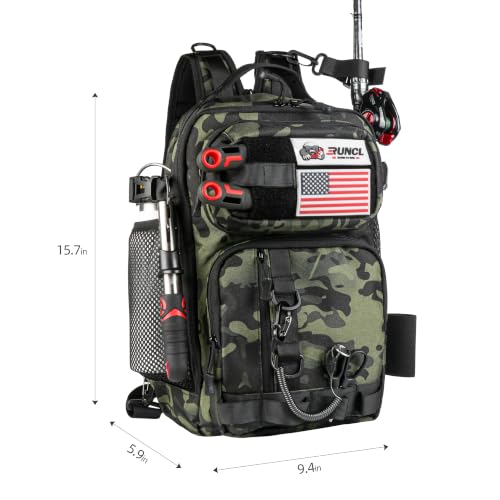 Tactical Fishing Backpack (Army Green Camo)