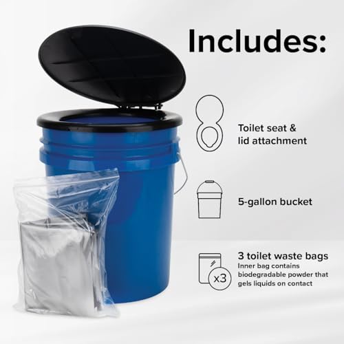 Portable Toilet Bucket with Snap (One Size)