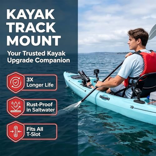 Kayak Track Low Profile Kayak Rail Mount (4 Inch，4 Pcs)