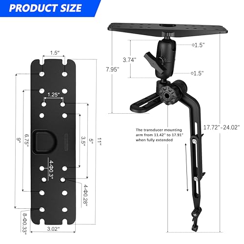 Kayak Fish Finder Mount (Installation Panel-L)