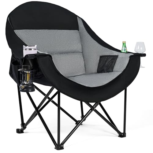 Oversized Camping Chair for Adults (Grey)