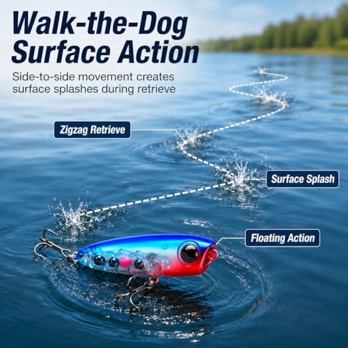 Topwater Fishing Lures (Style A-0.11oz/5PCS)