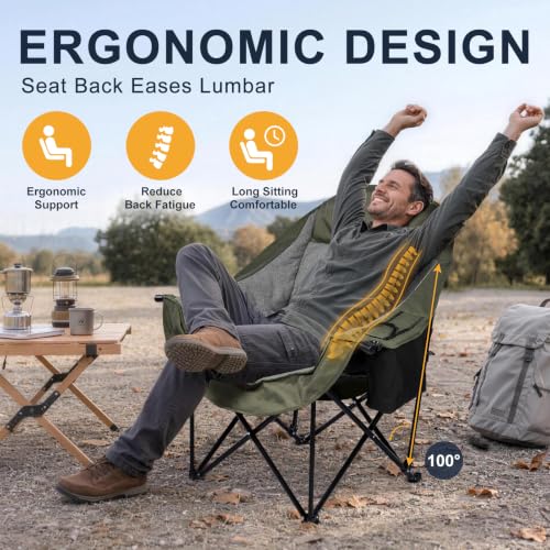 Oversized Camping Chair for Adults (Green)