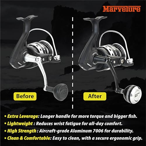 Foldable Power Handle for Penn Pursuit III IV