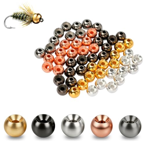 100pcs Fly Tying Tungsten Beads