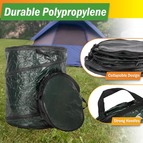 Outdoors Collapsible Trash Can (44-Gallon, 29.5-Gallon, and 23.1-Gallon)