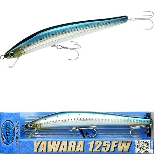 FlashMinnow 125 YAWARA Saltwater Fishing Lure (No Scales / 7702 Zebra Sardine / 125FW)