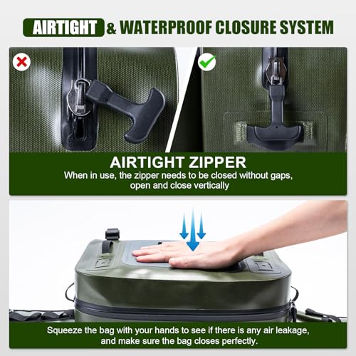 Waterproof Fishing Waist Pack & Lanyard (D3:Fly Fishing Bag with Knot Tying Tools)