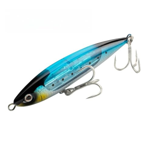 Floating Minnow Sinking Pencil Topwater Lure with Internal Flash Spinner