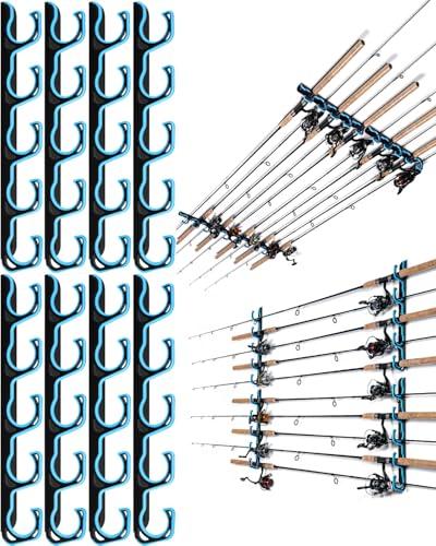 Fishing Rod Rack (Blue / 4 pack holds up 20 rods)