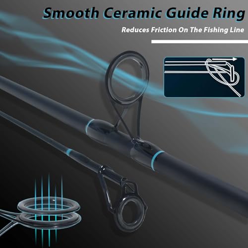 Surf Spinning Fishing Rod 9' (A-Black-11'0")