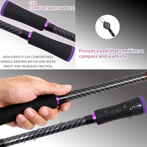 24 Ton Carbon & Fiberglass Spinning (A-Purple- Spinning- 7'0")