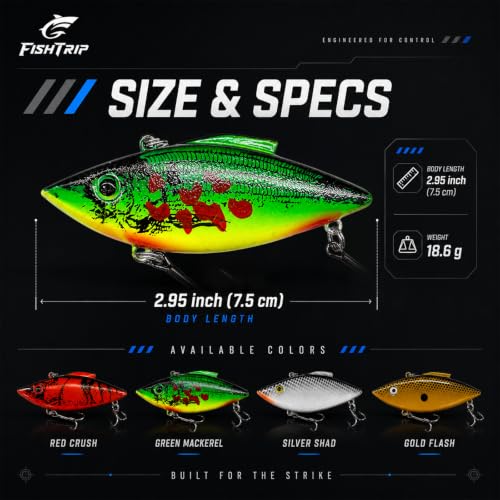 Lipless Crankbait 2.95" 2 (Firetiger)