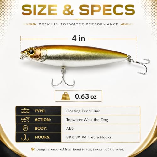 Pencil Bait Fishing Lure (A1-1PCS/0.63OZ-4")
