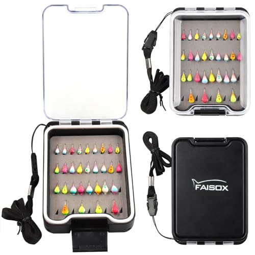 Tungsten Ice Fishing Jigs Lures with Ultra Sharp Hooks for Panfish