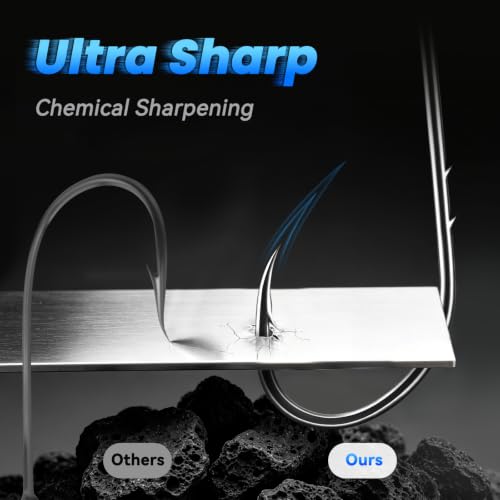 Baitholder Fishing Hooks 100Pcs Offset