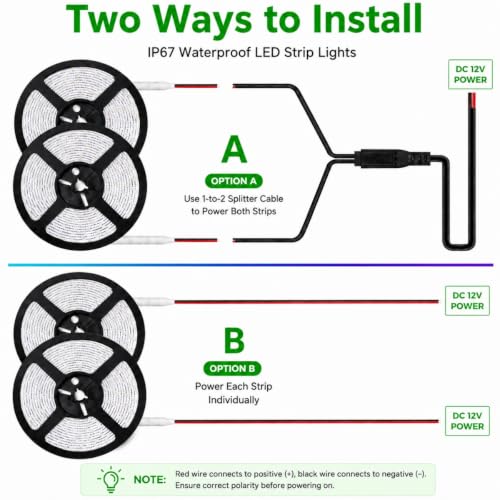 12V White Boat LED Strip Lights (White)