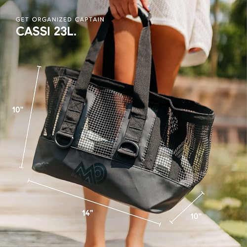 Boat Gear Heavy Duty Outddor CASSI Tote Boat Bag (Black / 23 Liter)