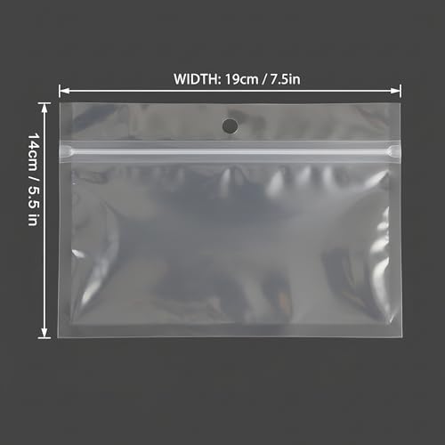 100 Pack Soft Plastic Baits Bags 7.5"x5.5" (7.5" x 5.5")