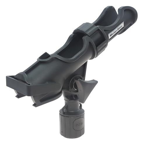 Upgraded 360° Strong Fishing Rod Holder for Kayaks (Reinforced - Round Base)